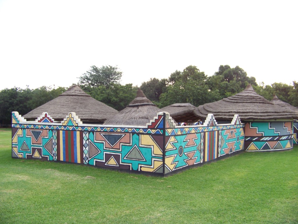 Maisons tribu ndebele